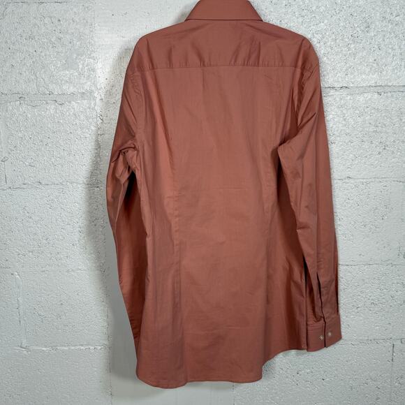 Hugo Boss Men's Kenno Slim Solid Dress Shirt Light Pastel 15 32/33 $118 - Picture 7 of 10